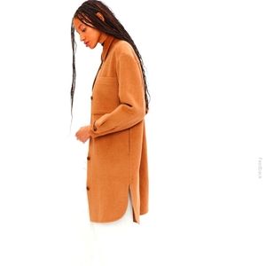 Oversized Wool-Blend Shirt Jacket